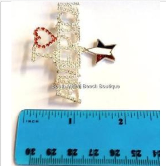 Silver Patriotic USA Flag Pin Brooch American US - Picture 8 of 8